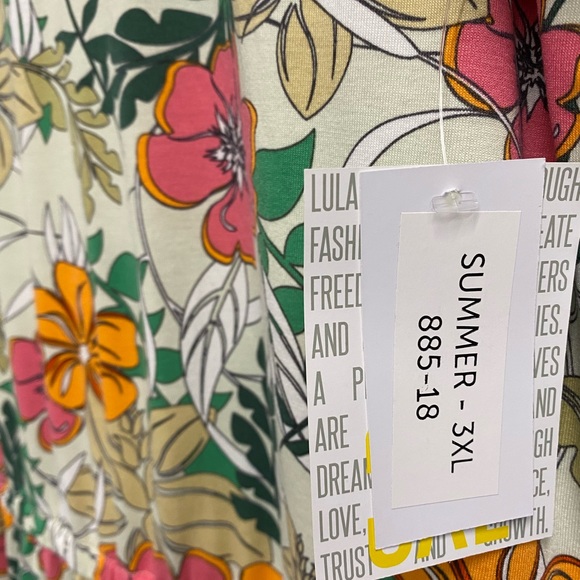 Lularoe Summer dress, SZ 3XL - Picture 4 of 6